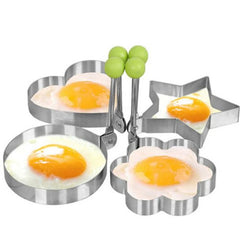 4Pcs/set Stainless Steel Mold Love Flower Round Star Molds