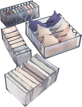 3 Piece Underwear Drawer Organizer, Foldable and Washable Storage Box