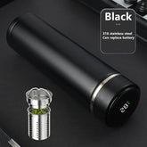 500ML Smart LED Temperature Display Vacuum Flask Metal Stainless Steel Thermos Water Bottle