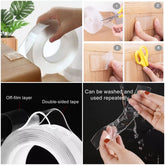 Double Sided Tape Traceless Nano Magic Tape (3 meter size)