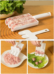 Meatball Maker With Scraper Handheld Manual 3 Slots DIY Mold