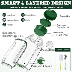 Fresh Vault Luxe Leakproof Salad Jar