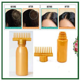 Hair Oil Comb Applicator bottle with Extra Sealing Cape,Root Comb Applicator for Hair Coloring, Shampoo, Oiling, Dye and Scalp treatment for Salon and Family
