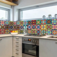 (Pack of 100) Self Adhesive Tile Stickers