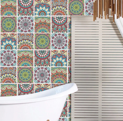 (Pack of 100) Self Adhesive Tile Stickers