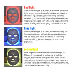 Rechargeable LED Light Facial Skin Care Mask