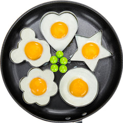 5 Pcs Stainless Steel Fried Egg Molds