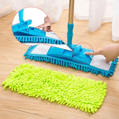 Flat Microfiber Squeeze Mop With Handle