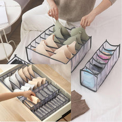 3 Piece Underwear Drawer Organizer, Foldable and Washable Storage Box