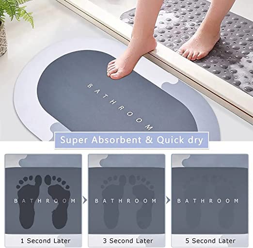 Bathroom Cushion Mat Super Absorbent Soft Carpet