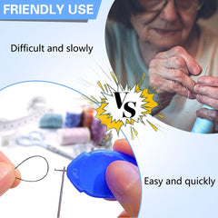 Pack Of 3 Needle Threaders for Hand Sewing, Plastic Needle Threader Tool
