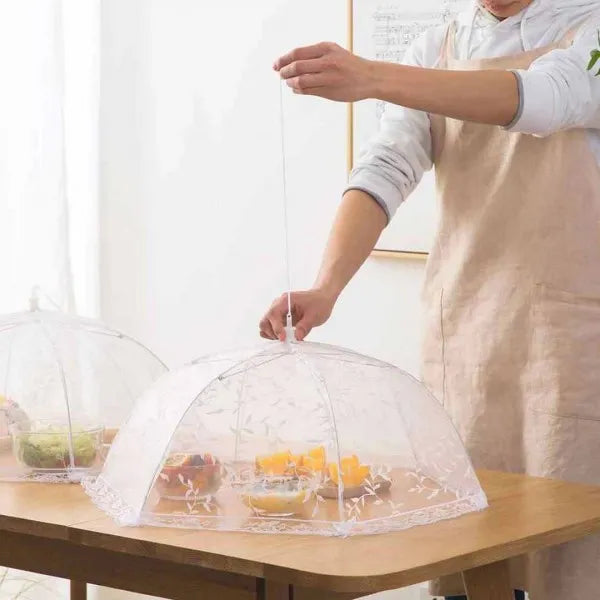 Folding Food Cover Table Net Umbrella