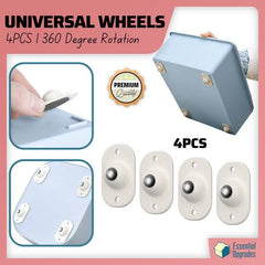 Self Adhesive Caster Wheels,Stainless Steel Mini Swivel Caster Wheels with 360 Degree Rotation Sticky Pulley for Furniture Storage Boxes