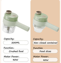 4 In 1 Handheld Electric Vegetable Cutter Set Multifunctional automatic meat grinder