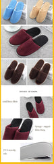 Soft Cotton Plush Slippers