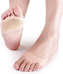 Silicone Gel Half Toe Sleeve Anti-Skid Forefoot Soft Pads for Pain Relief heel front socks silicone Heel Protector foot Gel Socks for Repair Dry Cracked Skins
