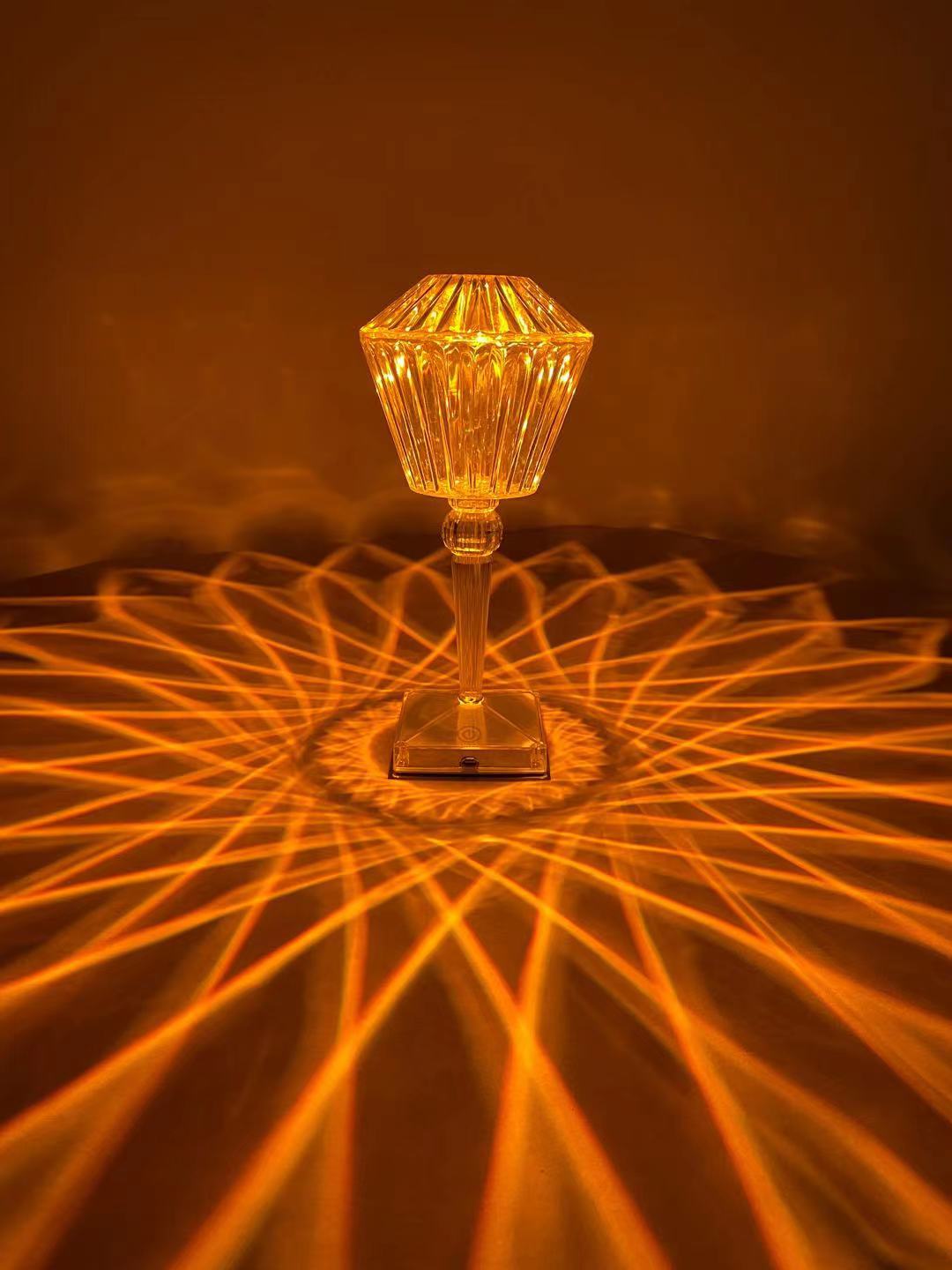 Usb Charging Touch Lamp Crystal Led Diamond Light Remote Control