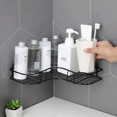 Space saving Metal Corner Rack For Bathroom & Kitchen