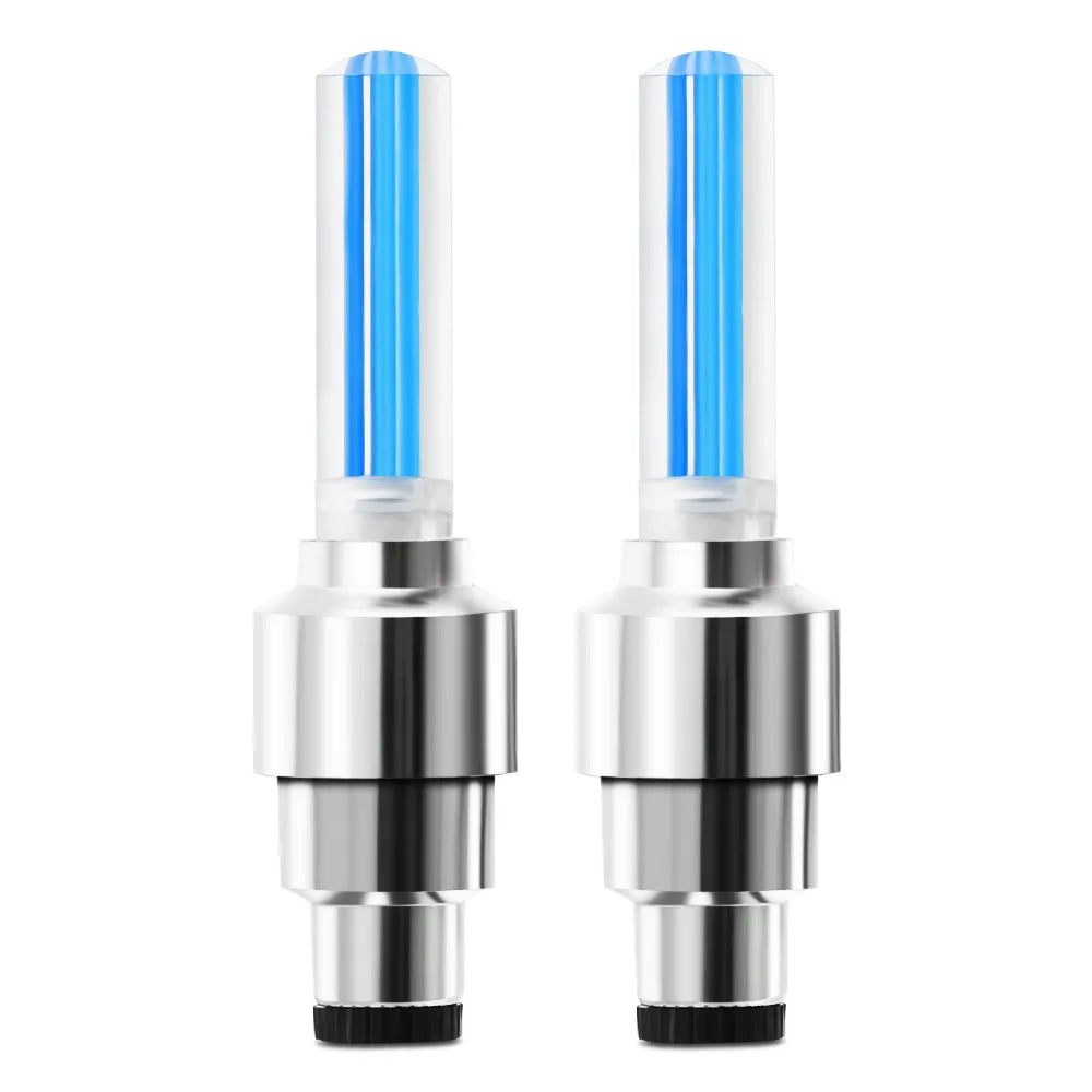 Car Wheel LED Light Tire Valve Cap Flash