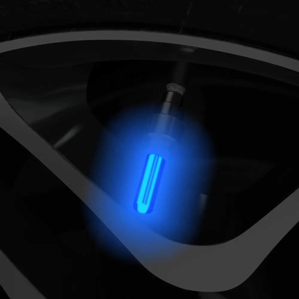 Car Wheel LED Light Tire Valve Cap Flash