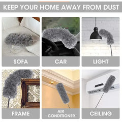 Flexible Duster For Fan Cleaning Mop With Long Rod