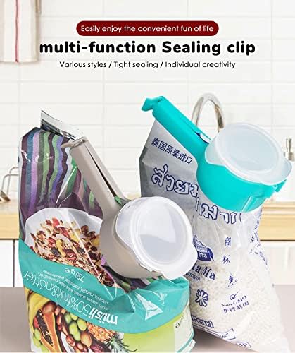 1PCS Food Bag Sealing Clip with Discharge Nozzle