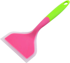 Silicone Spatula, Durable Heat-resistant Non-Stick Omelette Spatula, Wide Soft Tamagoyaki Turner for Eggs Crepes Brownies Fish Pancake Pizza
