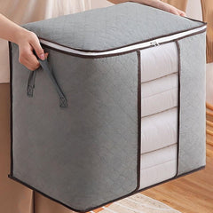 Portable Cloth Storage Grey Bag