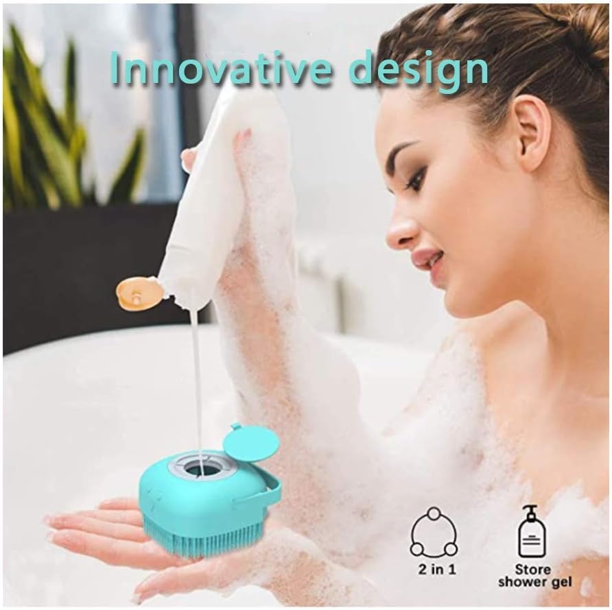 Silicone Body Brush - Bathing Brush for Skin Deep Cleaning Massage, Dead Skin Removal Exfoliating, for Men & Women