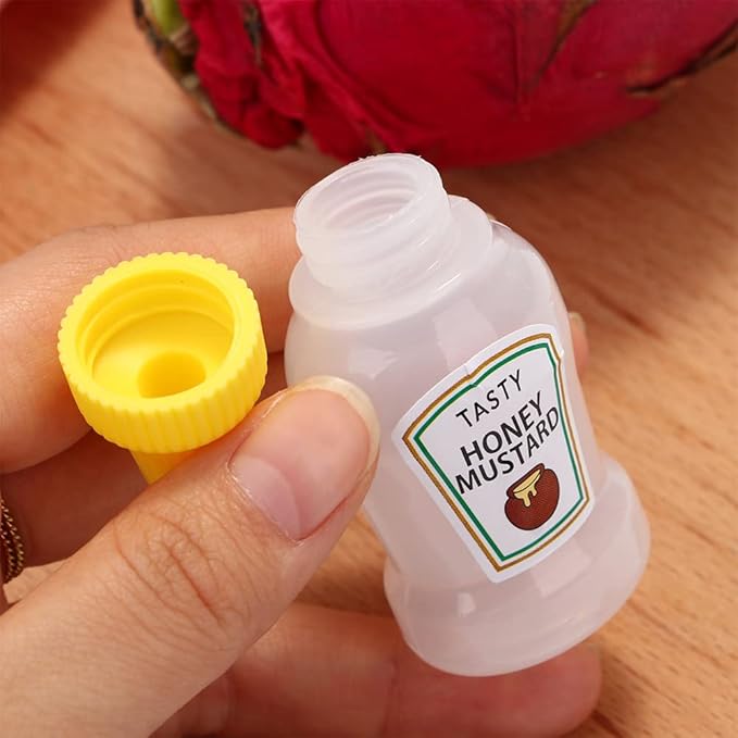 Mini Sauce Bottles for Lunch Box (4 Pcs)
