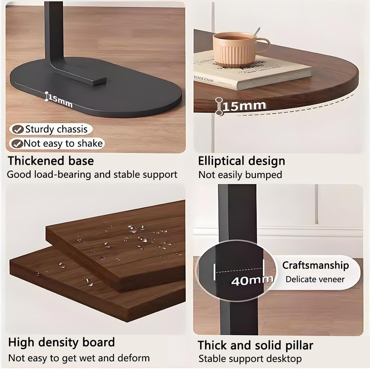 C Shape Side Table