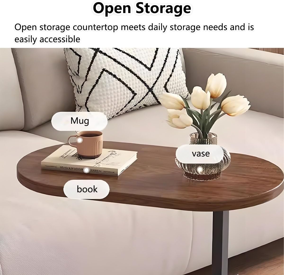 C Shape Side Table