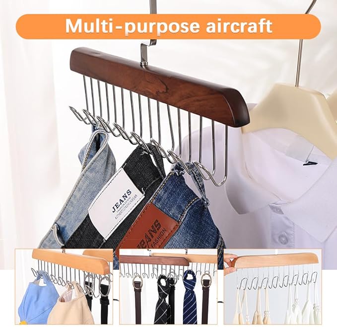 8 Hooks Wooden Sling Hanger
