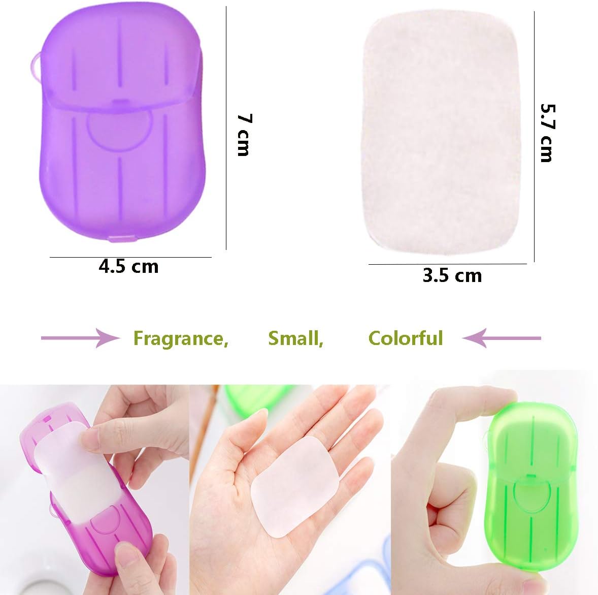 Disposable Paper Soap Tablets with Storage Box