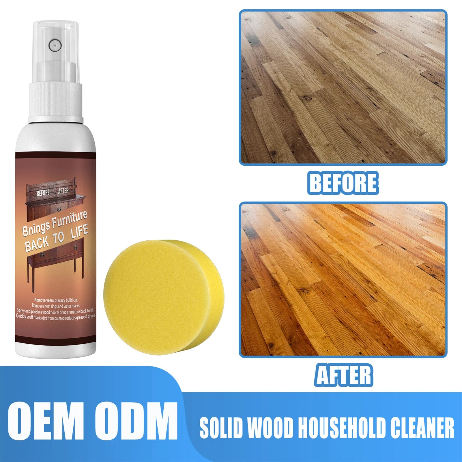 Wood Furniture Cleaning Liquid All-Purpose Wood Spray