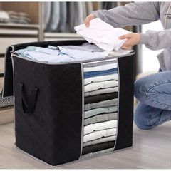 Portable Cloth Storage Grey Bag