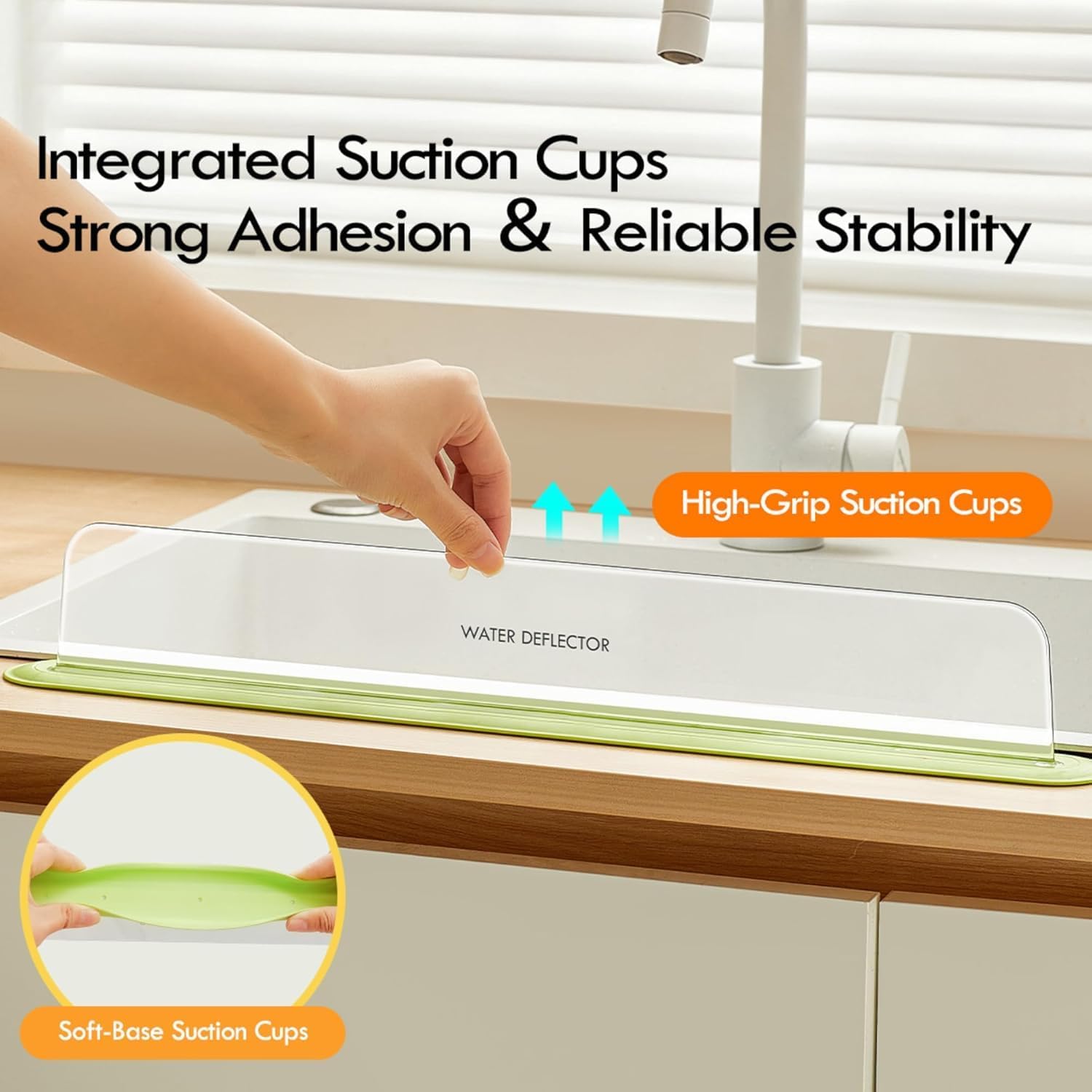 Transparent Acrylic Sink Water Guard