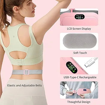 PERIOD CRAMP RELIEF MASSAGER AND HEATING PAD