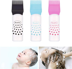 Root Comb Applicator Bottle Colorful Plastics Hair Dyeing Bottles Hairdressing Dry Cleaning bottlefor Home Salon