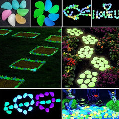 Night Glowing pebbles for Aquarium and Garden(Pack Of 100 Stones)