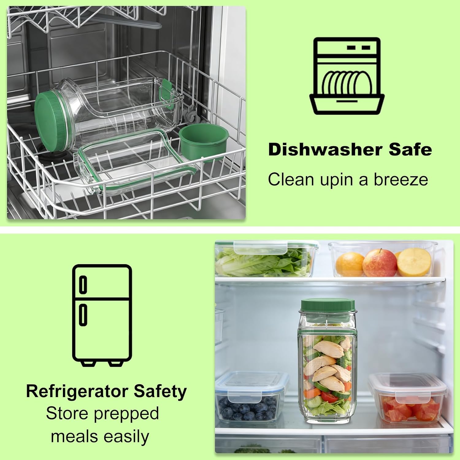 Fresh Vault Luxe Leakproof Salad Jar