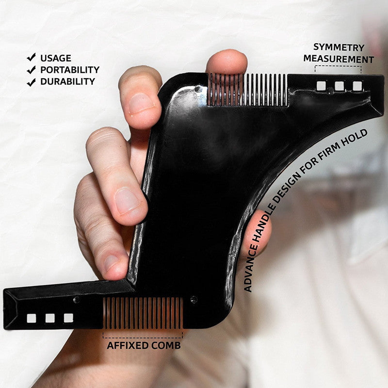 Fashion Beard Styling Template Comb