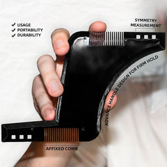 Fashion Beard Styling Template Comb