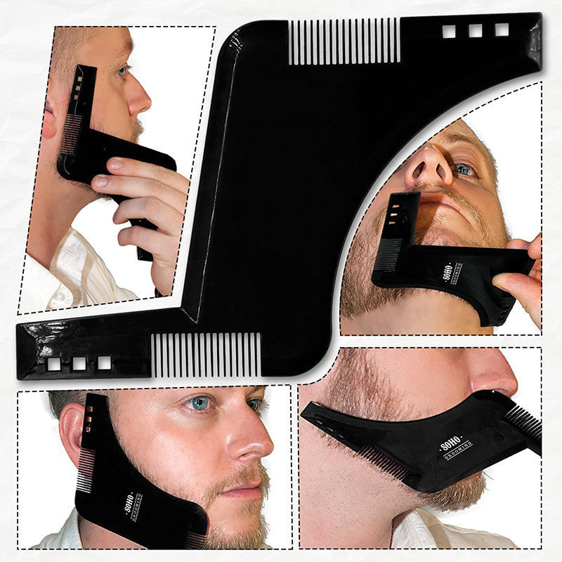 Fashion Beard Styling Template Comb