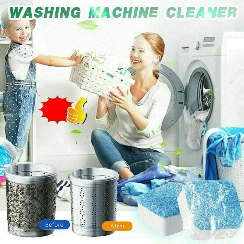 12Pcs Washing Machine Cleaner Washer Cleaning Laundry Soap