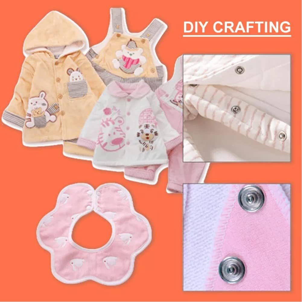 Buttons Kit with Manual Press Pliers, Fixed Closure Tool