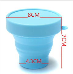 Portable Water Bottle Travel Tableware Foldable Cup