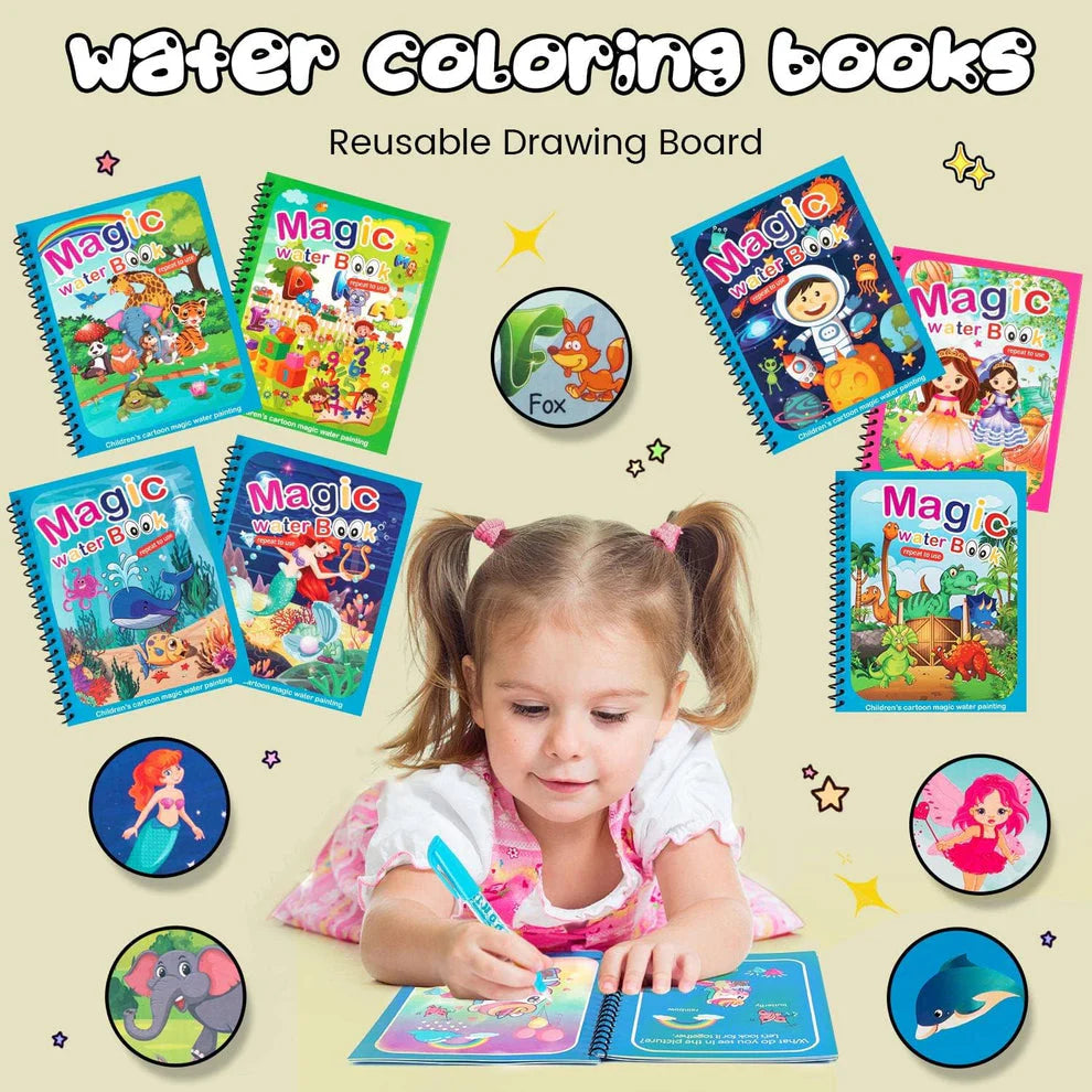 🎨 Magic Water Painting Book