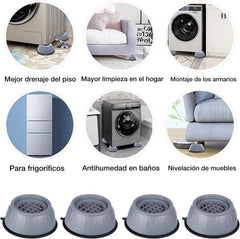 Rubber Pads for Washing Machines 4 Pack