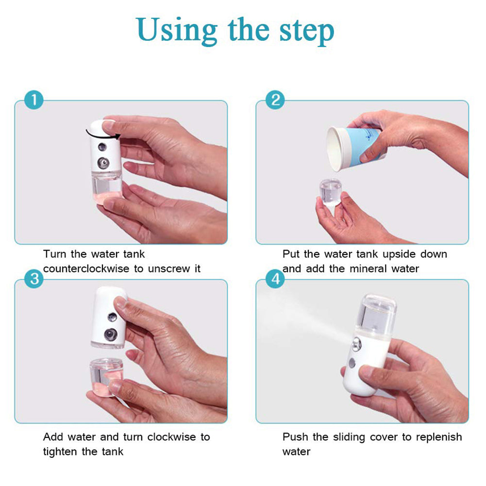Portable Hydrating Sprayer Beauty Spray Apparatus Humidifier Rechargeable